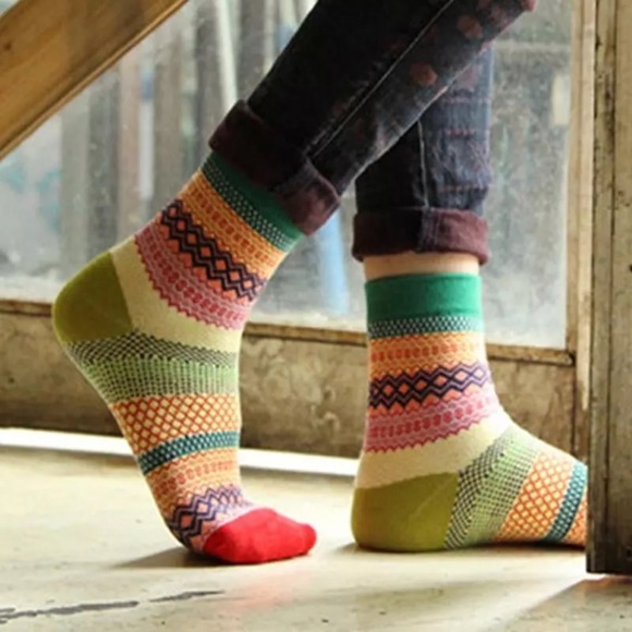 Accessories - Pack of 4 Super soft patterned winter socks
